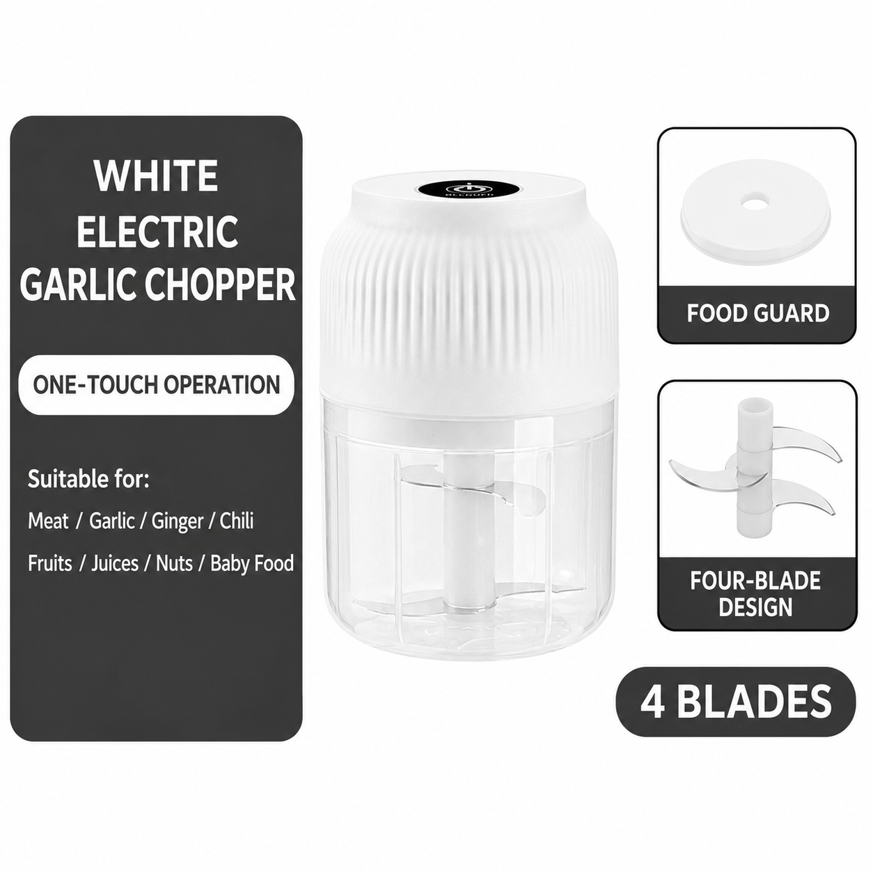 š„Limited Time Buy One Get One Free!š Wireless Mini Food Chopper with USB ChargingāØ