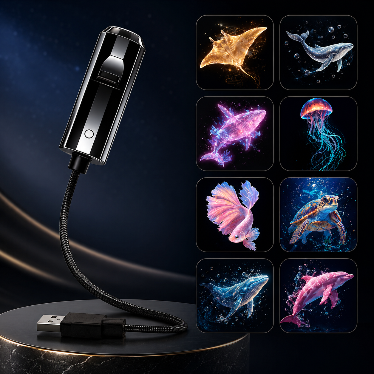 β°Last day Promotion π₯-Night Light Projector - Smart Holographic Star Projector