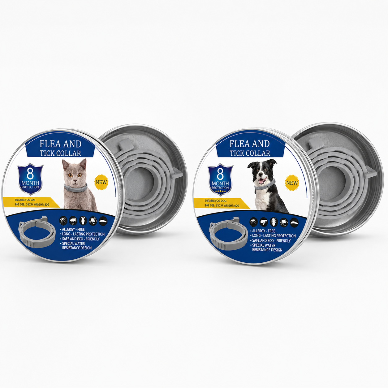 Adjustable Flea & Tick Collars for Dogs & Cats