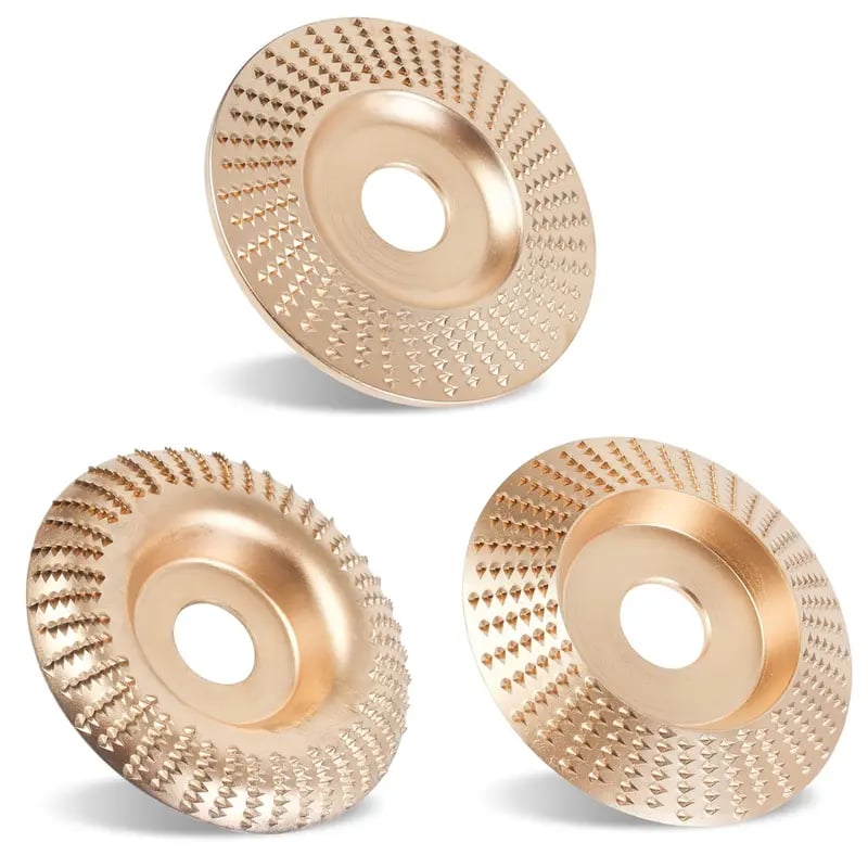🛠️ All-in-One 3PCS Wood Carving & Shaping Disc Set