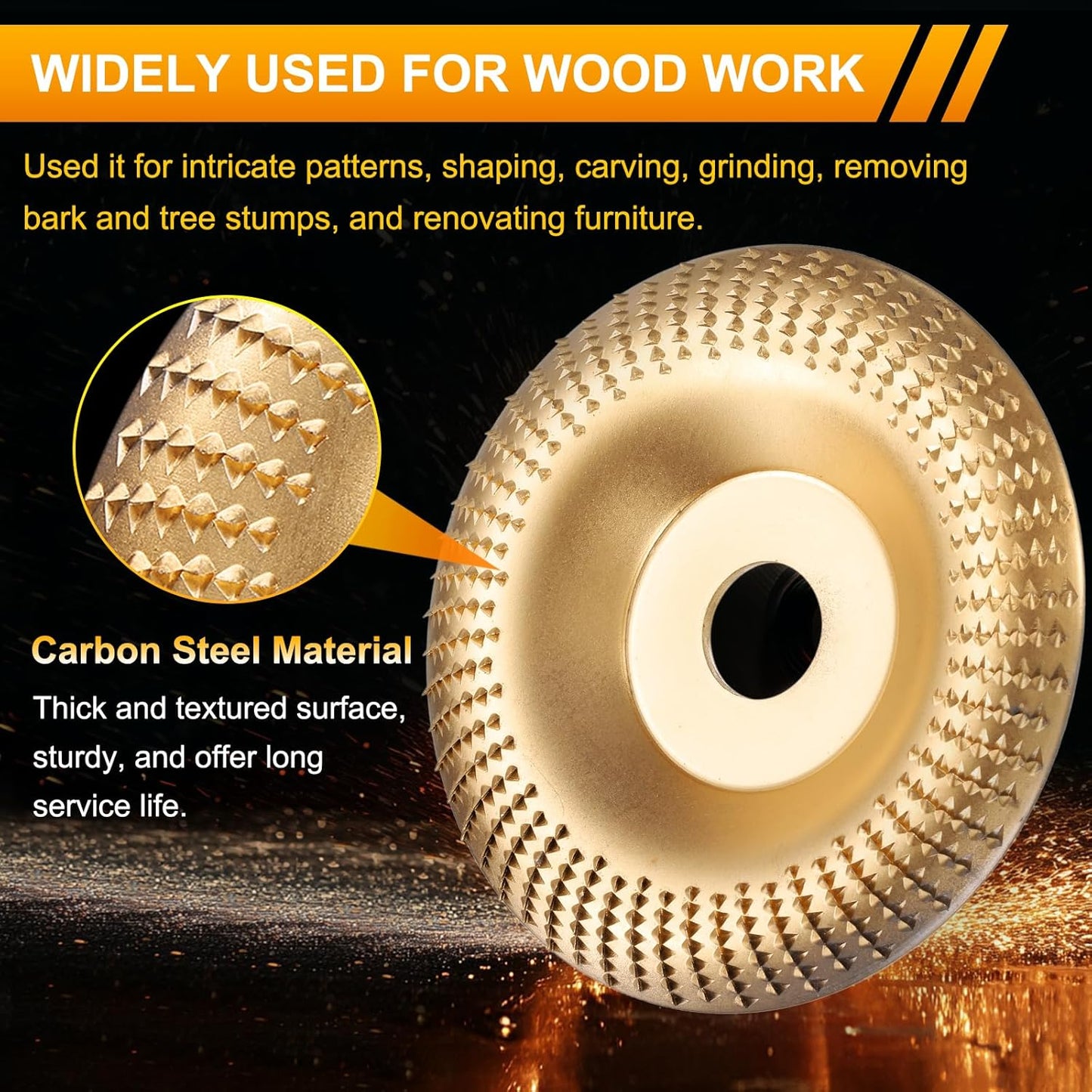 🛠️ All-in-One 3PCS Wood Carving & Shaping Disc Set