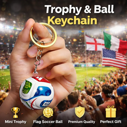 🔥Buy 1 Get 1 FREE: Share the Passion!⚽🏆 2026 World Cup Trophy Keychain