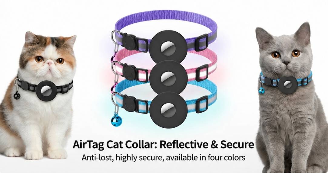 Nylon GPS Tracking Collar for Pet Protection 🐾