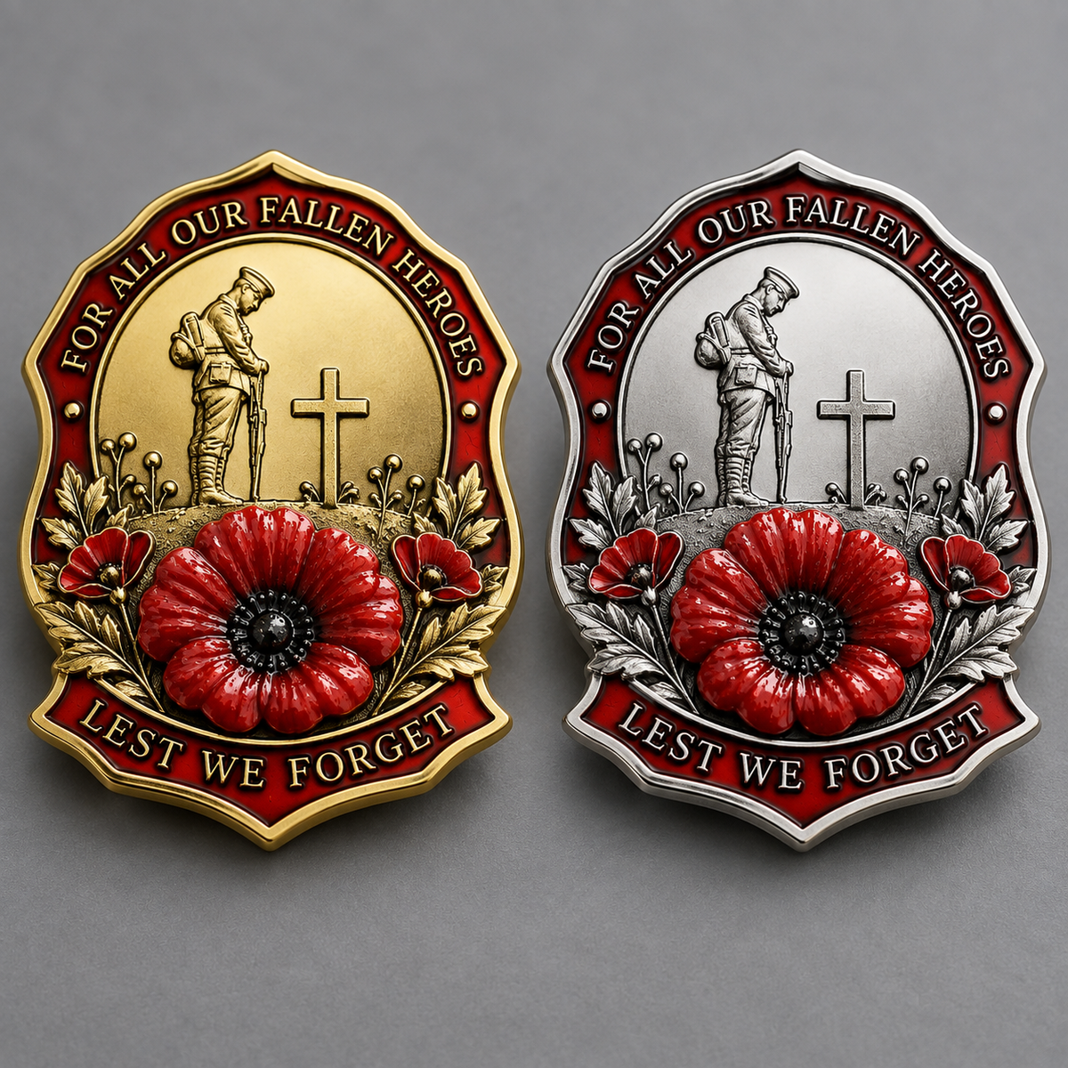 🎖️Limited Edition Red Poppy Remembrance Brooch– For All Our Fallen Heroes🌺
