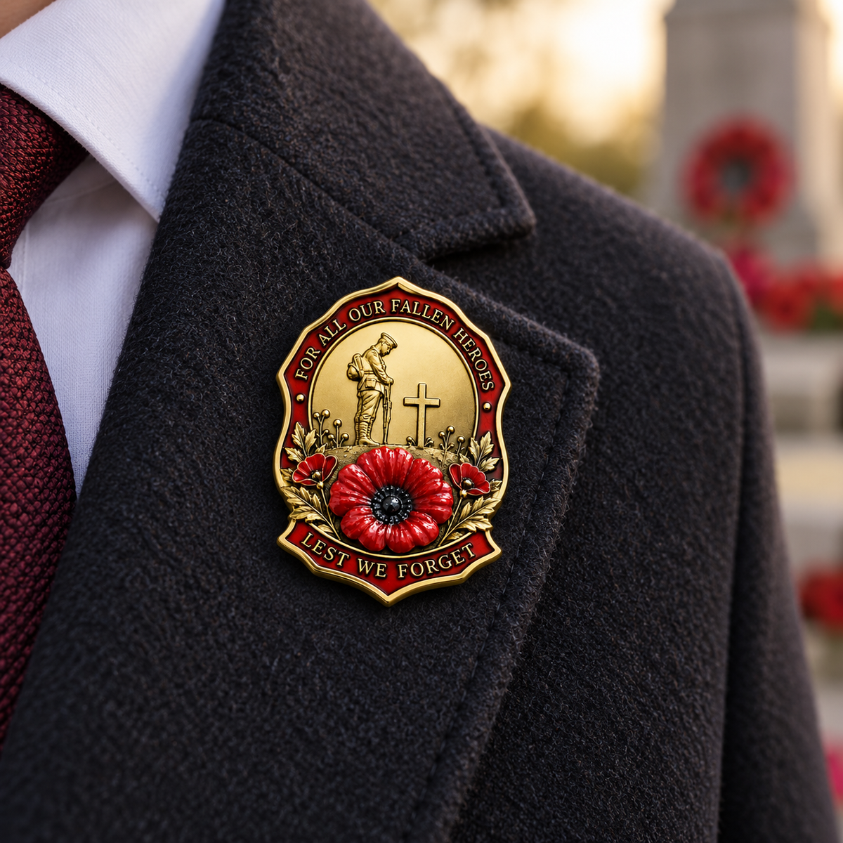 🎖️Limited Edition Red Poppy Remembrance Brooch– For All Our Fallen Heroes🌺
