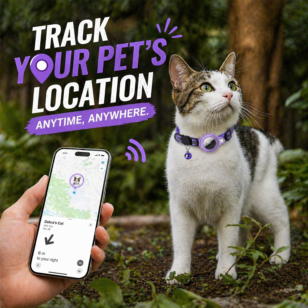 Nylon GPS Tracking Collar for Pet Protection 🐾
