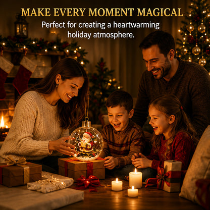 🎁A Tiny Glowing Christmas World – Light-Up Diorama Ornament