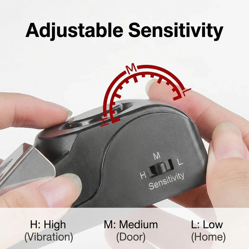 120dB Portable Door Stop Alarm for Home, Hotel & Travel