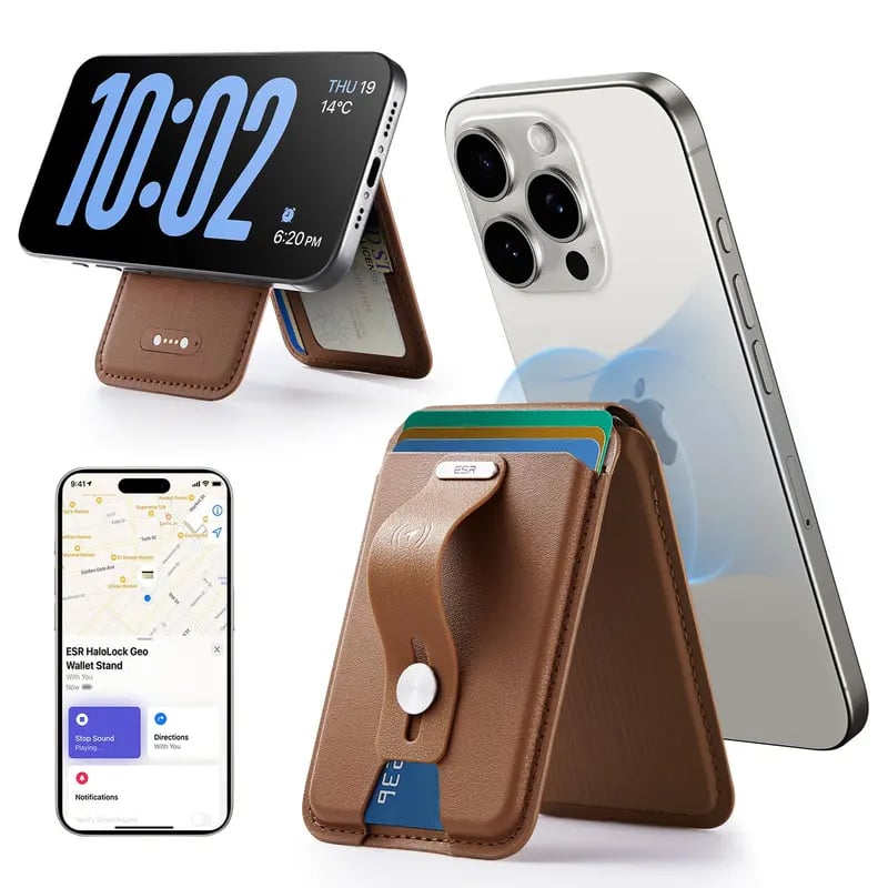 Multifunctional card holder, with positioning, magnetic attraction and bracket functions.