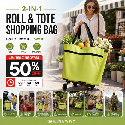 🔥HOT SALE 50% OFF🔥Foldable 2-in-1 Shopping Bag