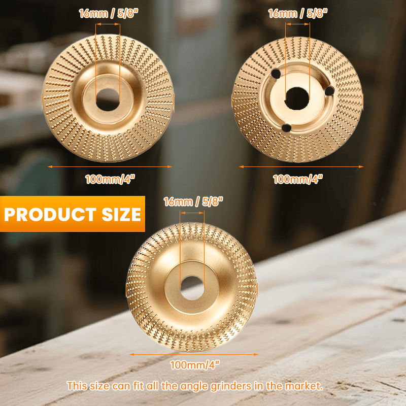 🛠️ All-in-One 3PCS Wood Carving & Shaping Disc Set