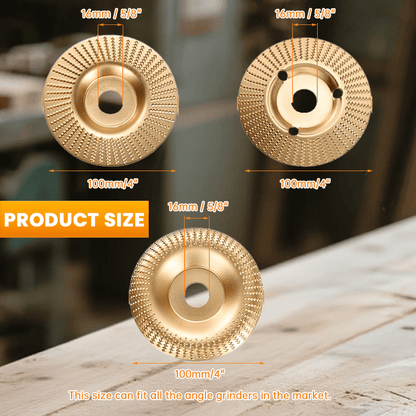 🛠️ All-in-One 3PCS Wood Carving & Shaping Disc Set