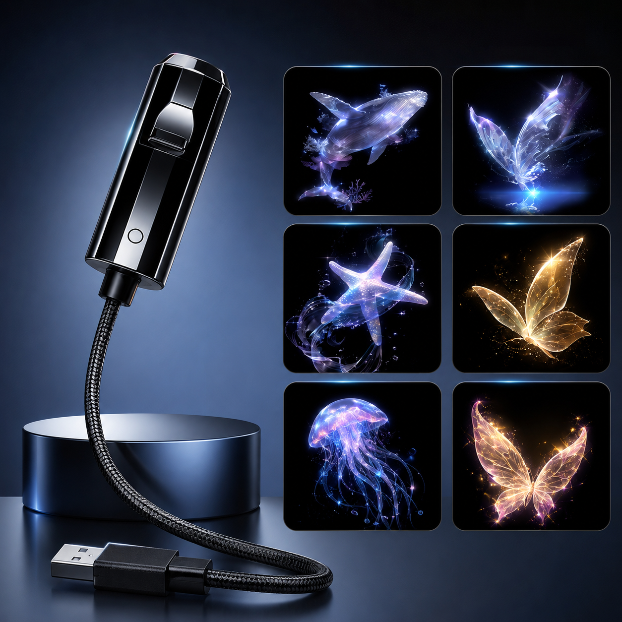 ⏰Last day Promotion 🔥-Night Light Projector - Smart Holographic Star Projector