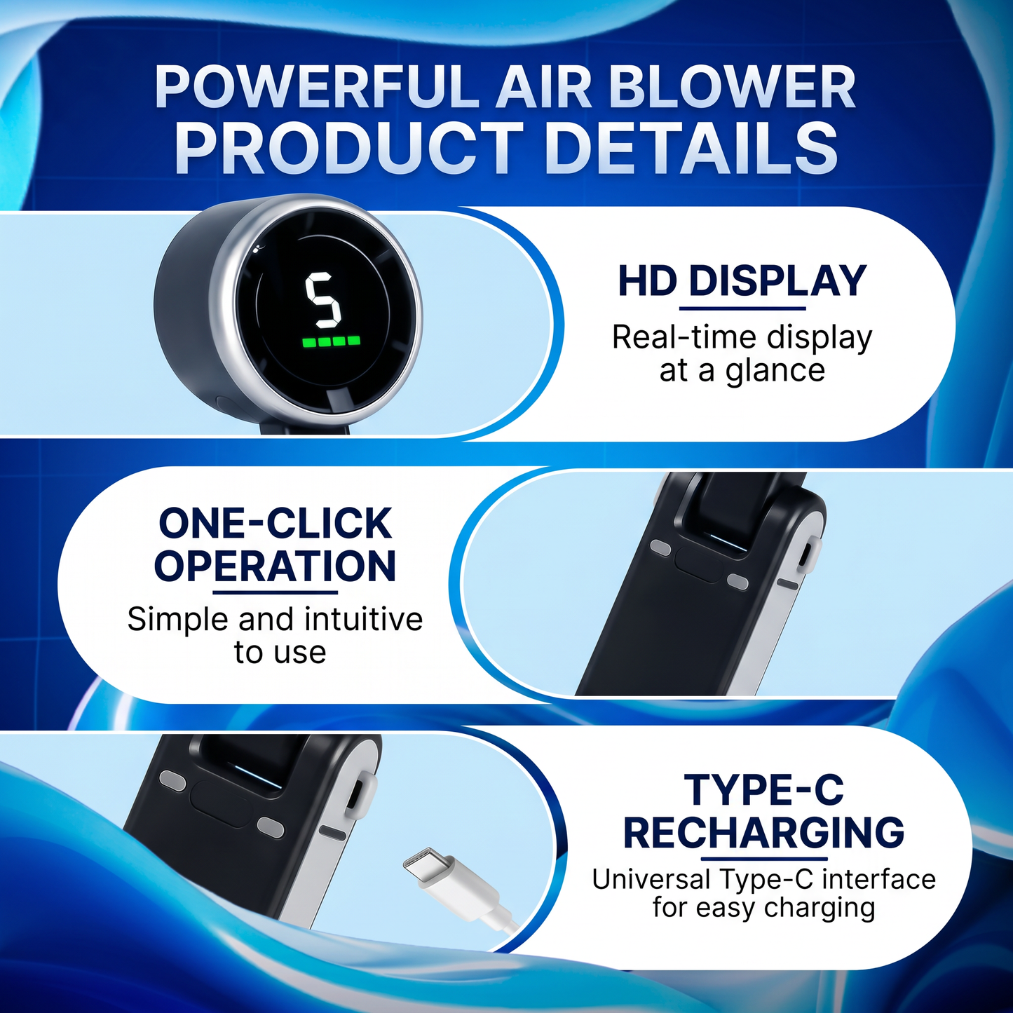 Portable Handheld Turbo Fan