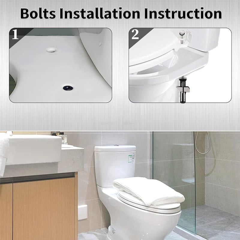 🔥Buy 1 Set And Get 1 Set Free🔥With three pieces per set.🔥Heavy Duty Toilet Seat Fastener Bolt kit.