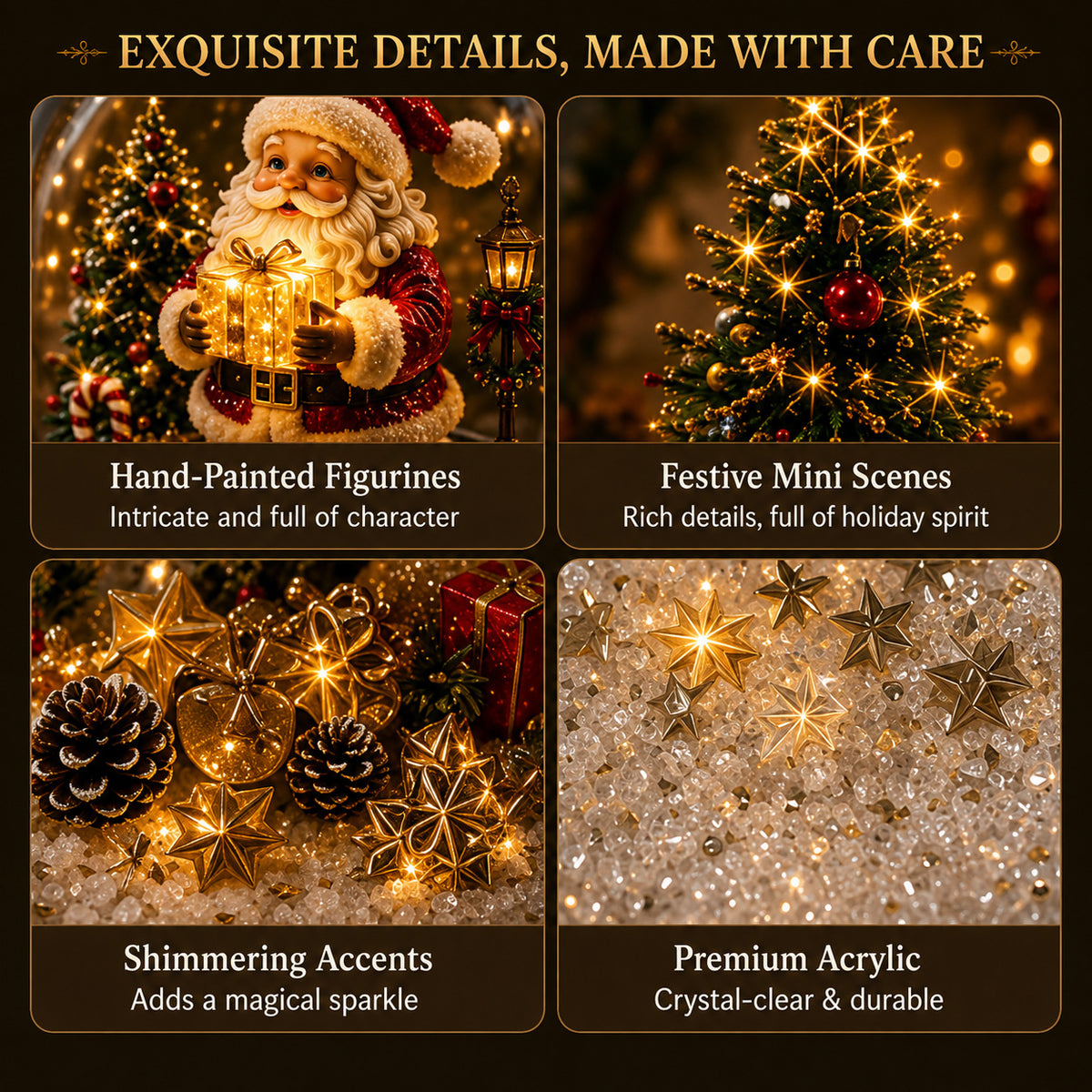 🎁A Tiny Glowing Christmas World – Light-Up Diorama Ornament