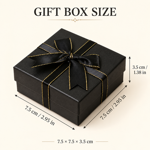 Luxury black gold gift box(7.5cm*7.5cm*3.5cm)