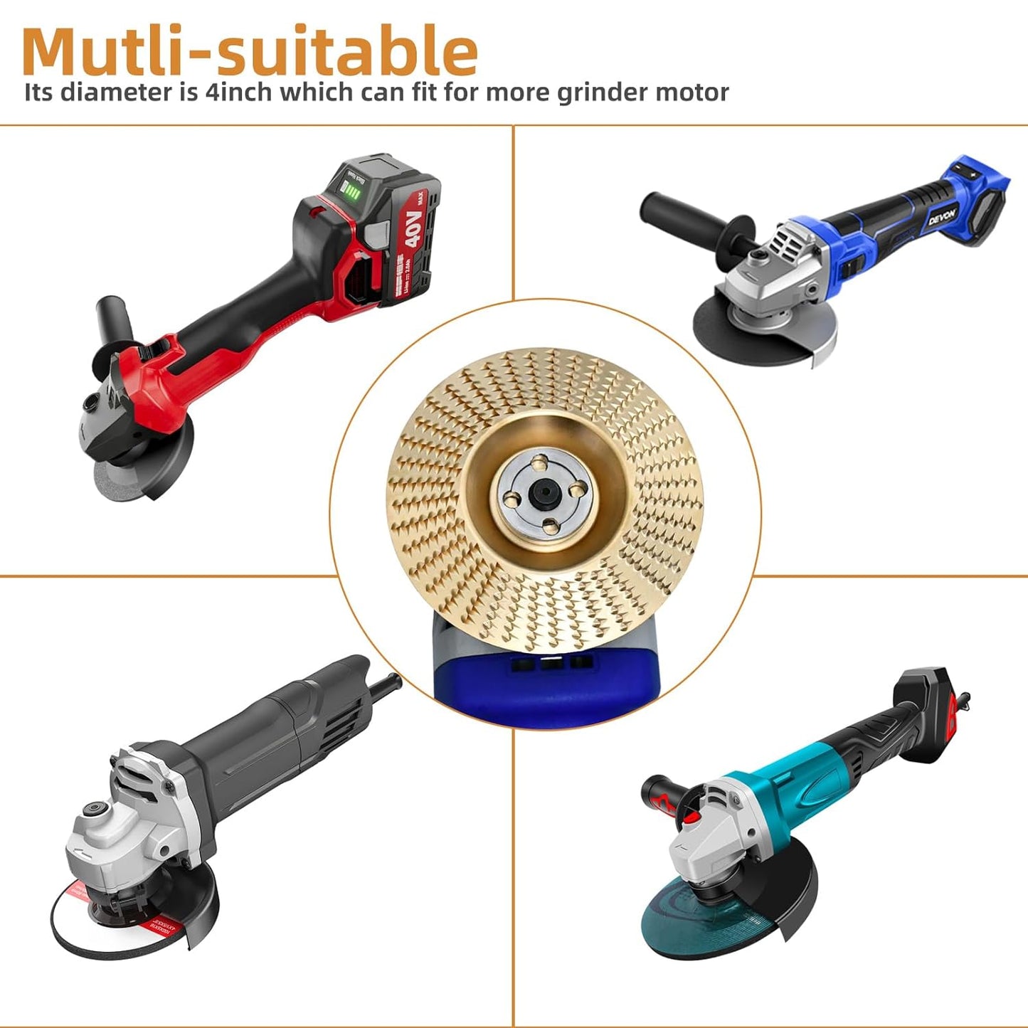 🛠️ All-in-One 3PCS Wood Carving & Shaping Disc Set