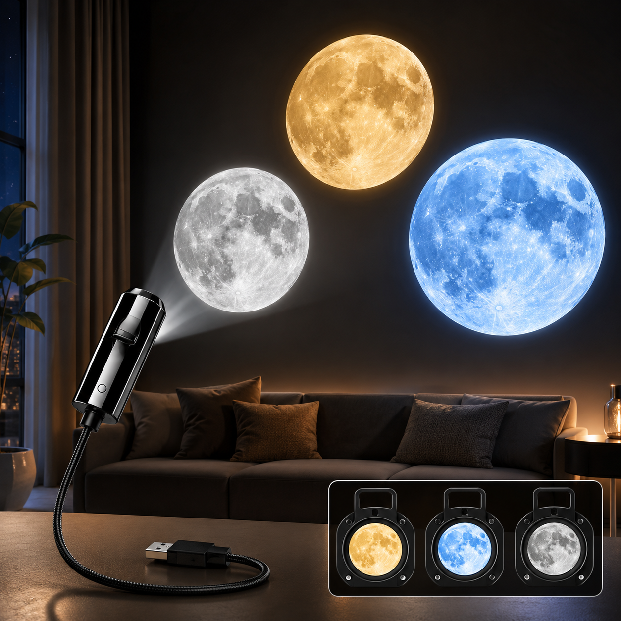 ⏰Last day Promotion 🔥-Night Light Projector - Smart Holographic Star Projector