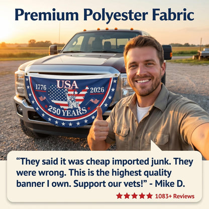 The 1776-2026 Legacy Banner: 100% Veteran-Handcrafted 250th Anniversary Heritage Flag