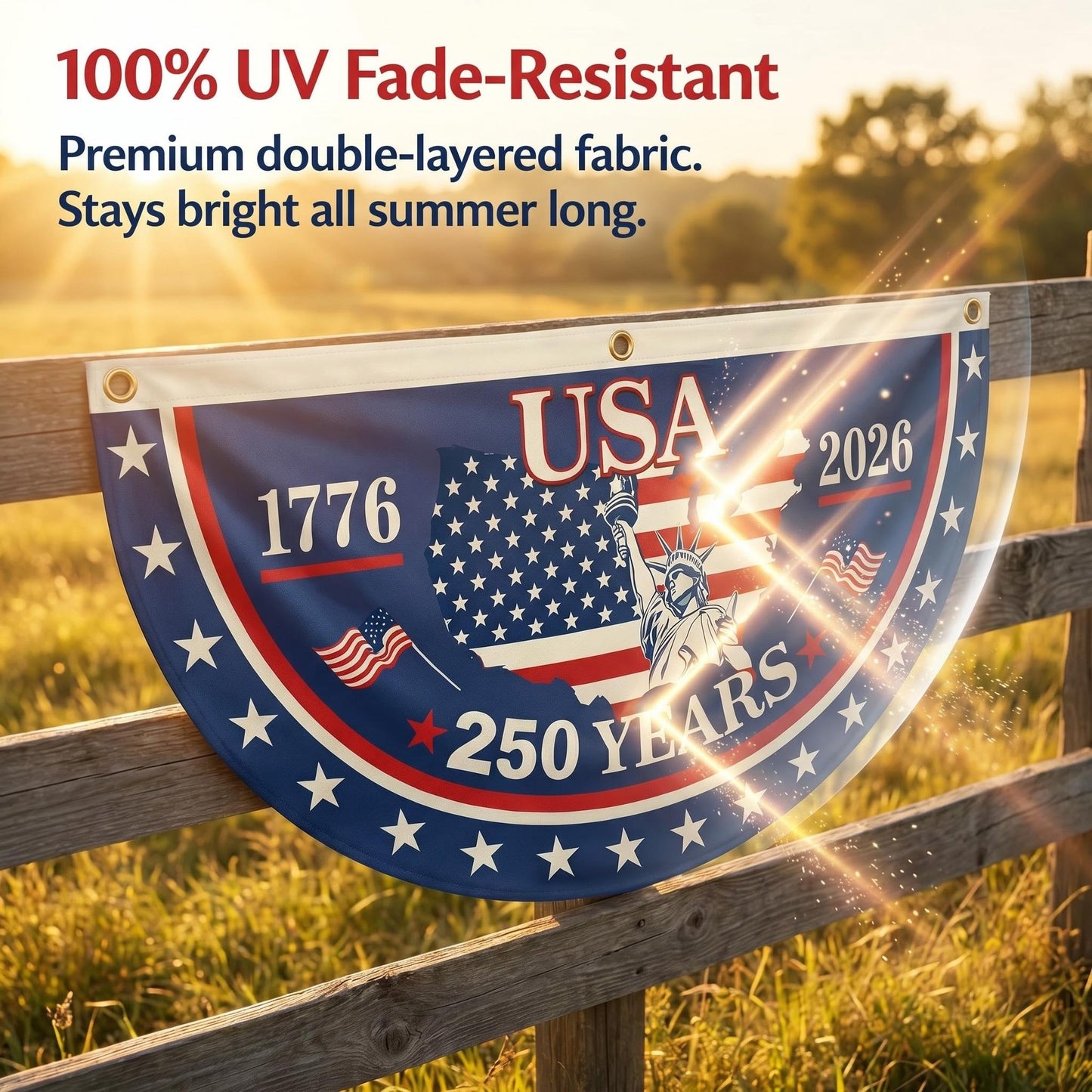 The 1776-2026 Legacy Banner: 100% Veteran-Handcrafted 250th Anniversary Heritage Flag