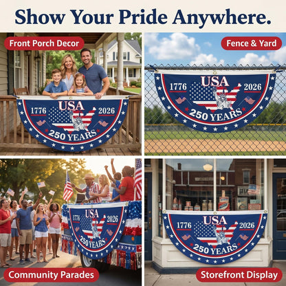The 1776-2026 Legacy Banner: 100% Veteran-Handcrafted 250th Anniversary Heritage Flag