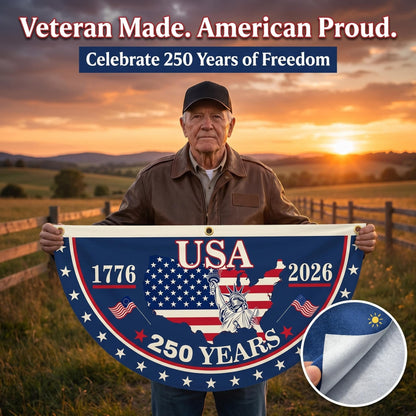 The 1776-2026 Legacy Banner: 100% Veteran-Handcrafted 250th Anniversary Heritage Flag