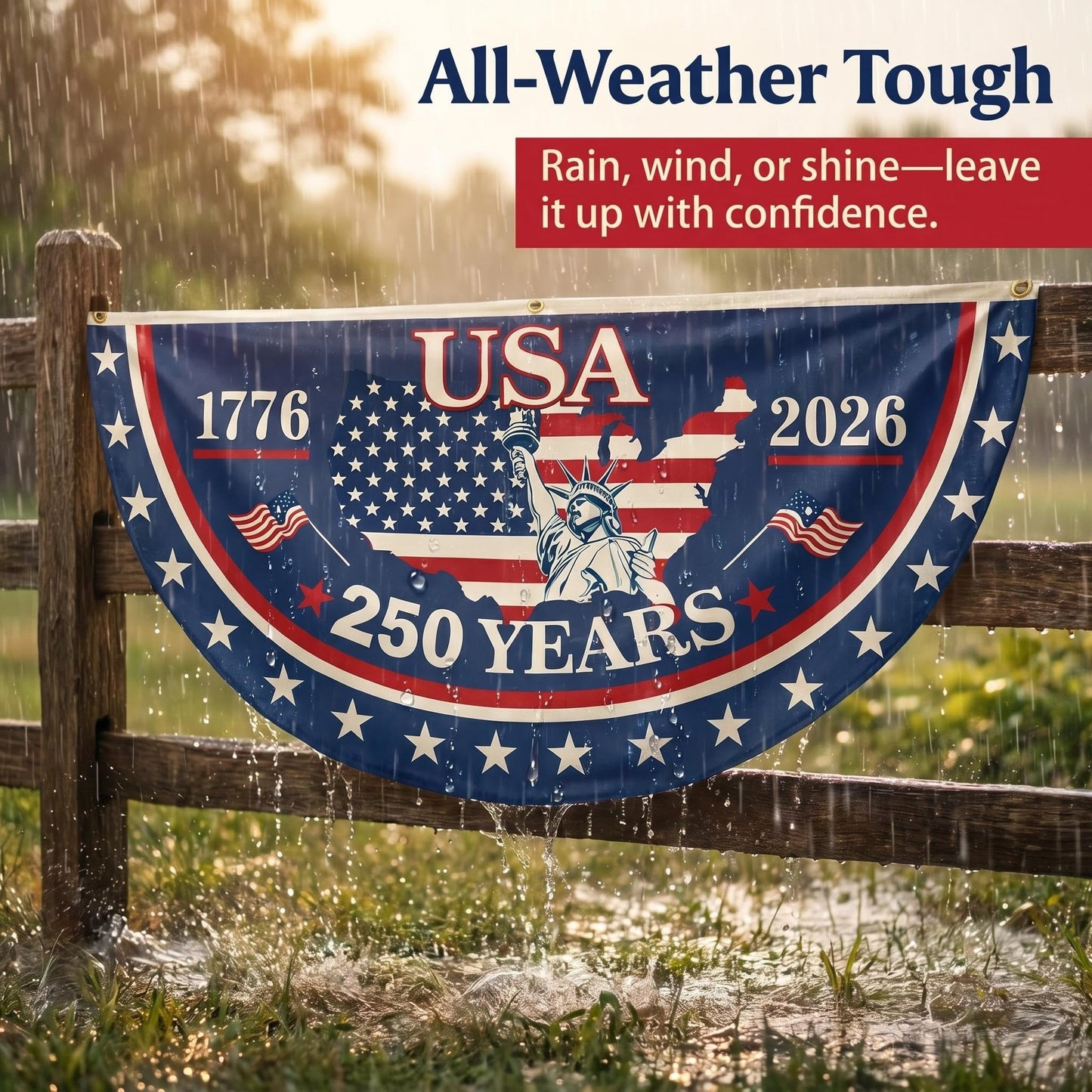 The 1776-2026 Legacy Banner: 100% Veteran-Handcrafted 250th Anniversary Heritage Flag