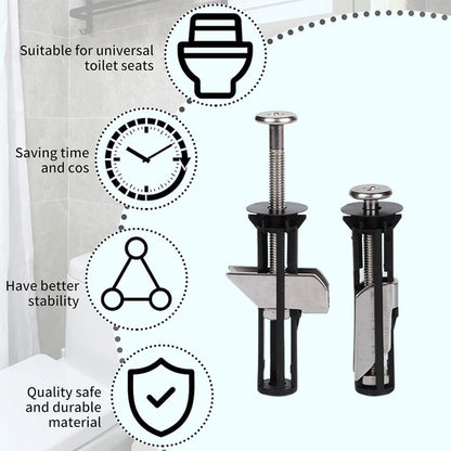 🔥Buy 1 Set And Get 1 Set Free🔥With three pieces per set.🔥Heavy Duty Toilet Seat Fastener Bolt kit.
