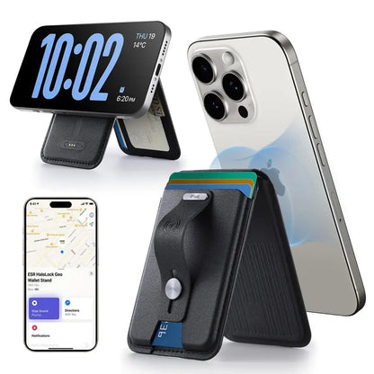 Multifunctional card holder, with positioning, magnetic attraction and bracket functions.