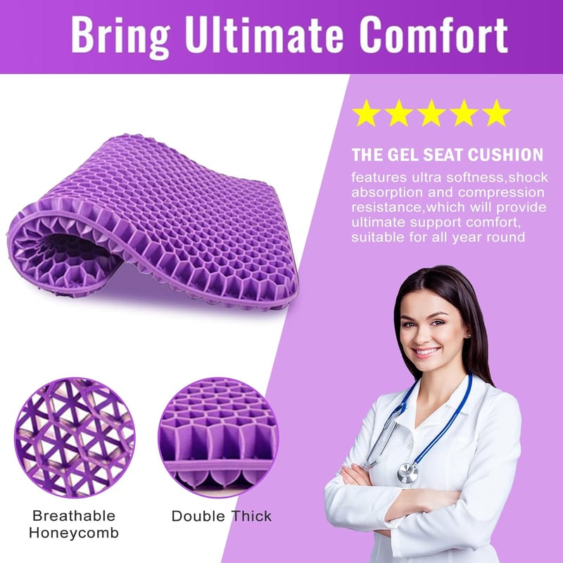 🔥Last day for 60% off✨ Ergonomic Silicone Seat Cushion – Relief You Can Feel