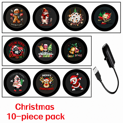 Plug-&-Play HD Christmas Projector – 6 or 10 Festive Scenes