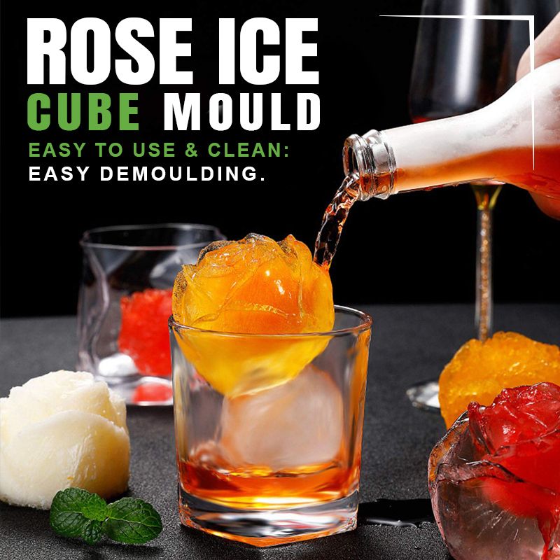 🧊2 Tier Convenient Push-In Ice Cube Mold with Tray Case
